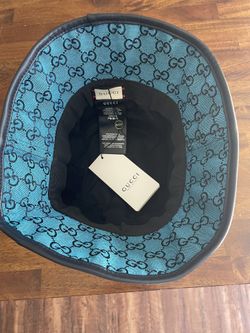 Gucci HAT BUCKET STYLE GG LOGO ALLOVER BLUE MONOGRAM CANVAS  display picture 1