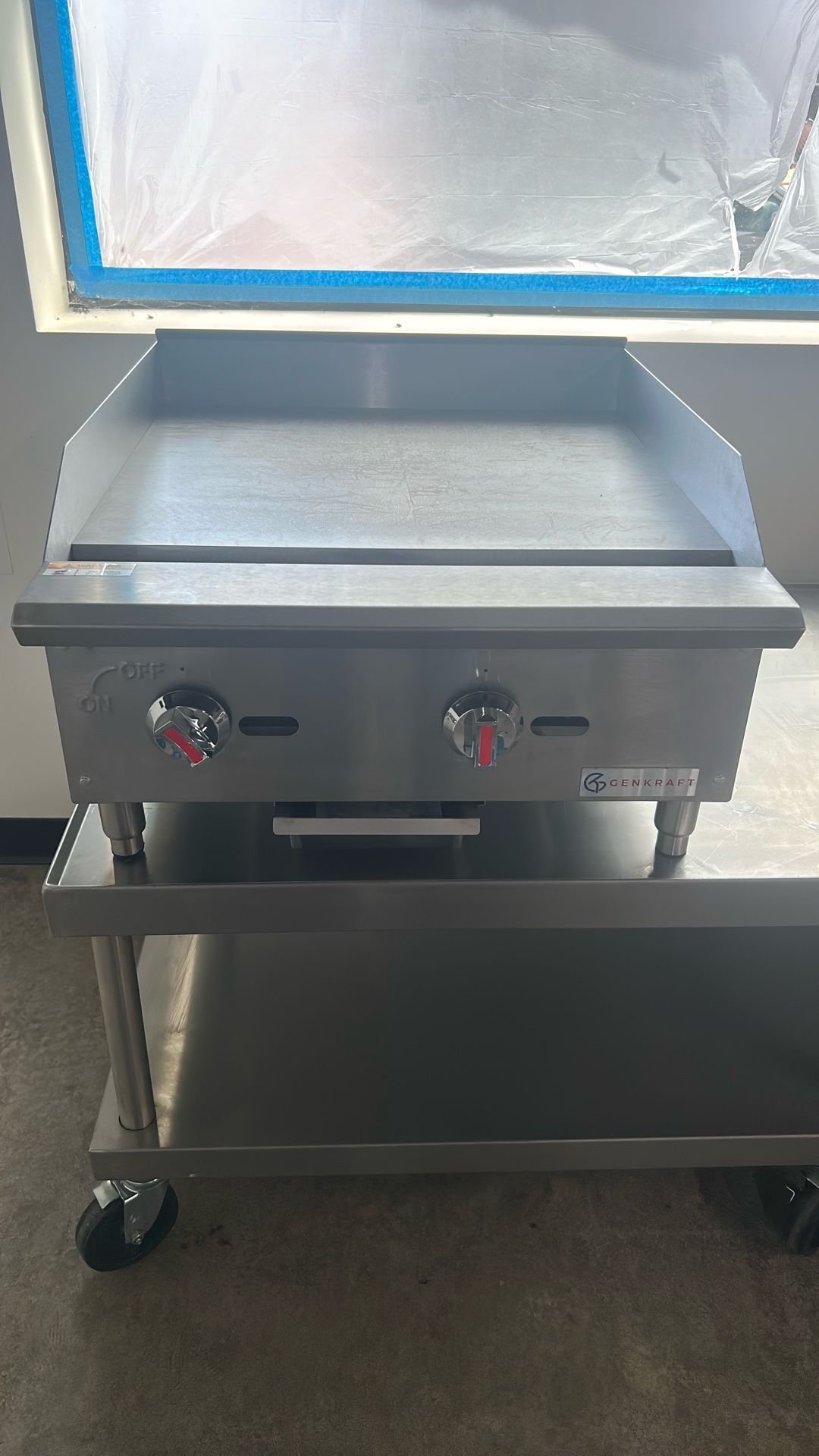 New 24” Griddle, 2 Burners 60,000 BTUs