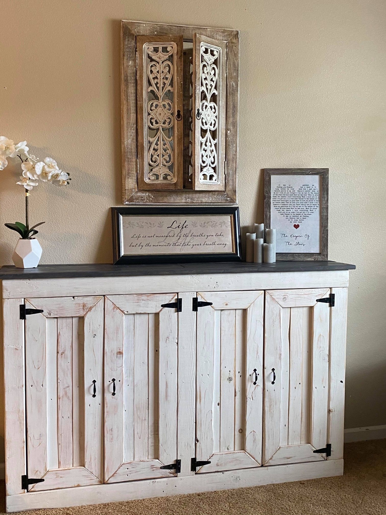Tv Stand, Cabinet, Hutch, Console, 5 Ft Long