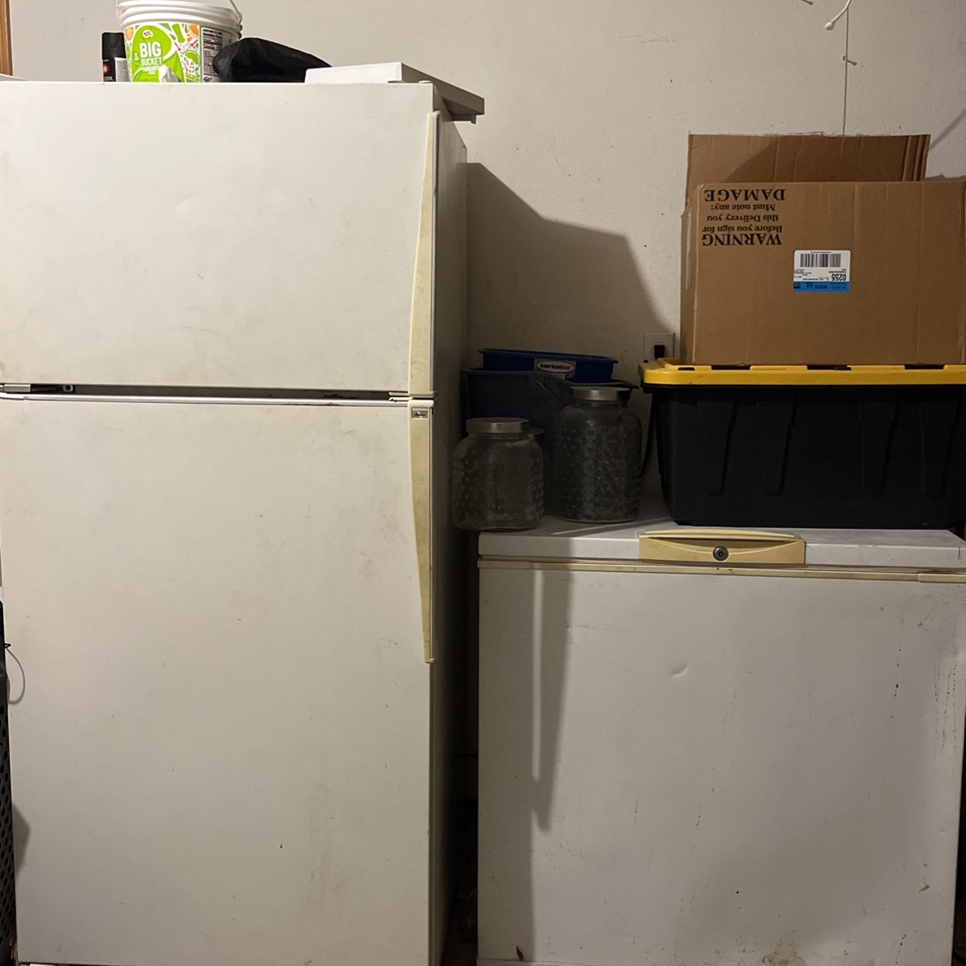 Fridge And Deep Freezer