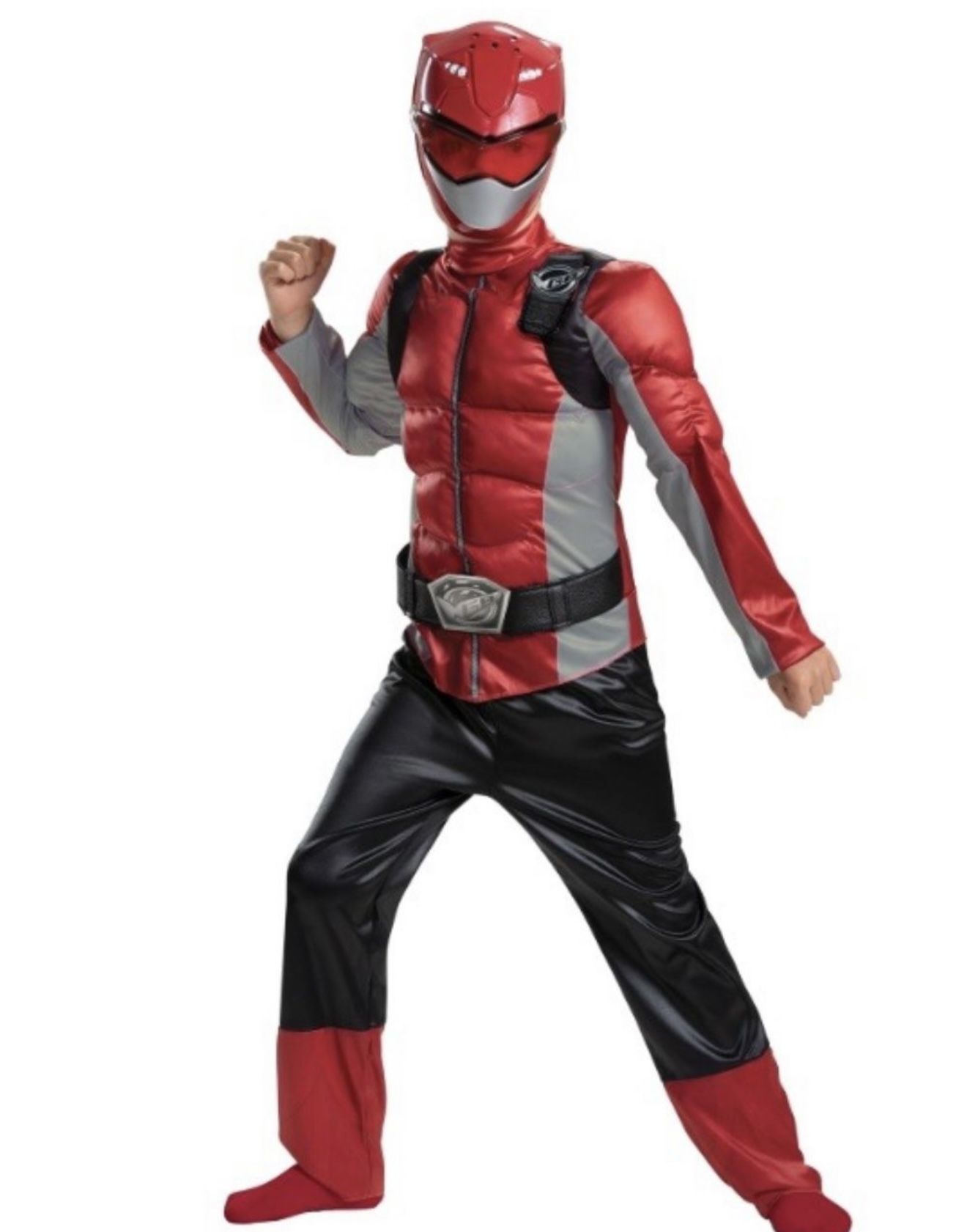 Kids Power Rangers Beast Morphers Costume Red Ranger