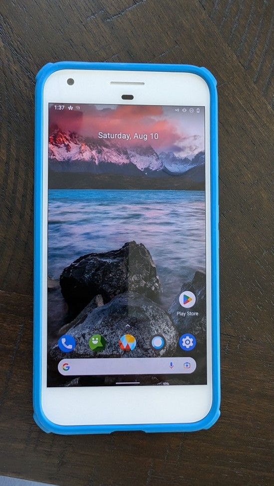 Google Pixel XL 32GB Blue (Unlocked, Custom ROM) Unlimited Google Photos Backup