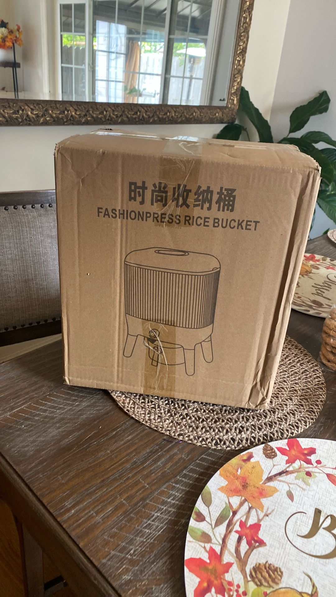 Fashion press Rice Bucket!! Contender Para Guardar Arroz