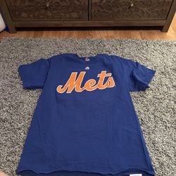 Majestic New York Mets Matt Harvey Blue Orange MLB Shirt Size L