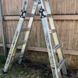 Werner 22’ Multi Position Pro Aluminum Ladder