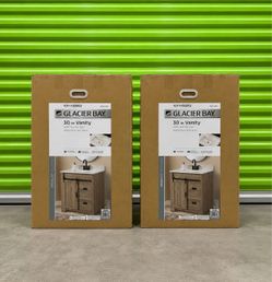 New! Glacier Bay 30” Bathroom Vanity with Sink
