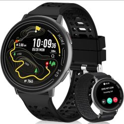 GPS Smart Watch for Men, 1.39" AMOLED Screen Smartwatches, GPS, AI, Bluetooth Call & Text, Health, 100+ Sport Modes Sleep 3ATM Waterproof Activity Fit