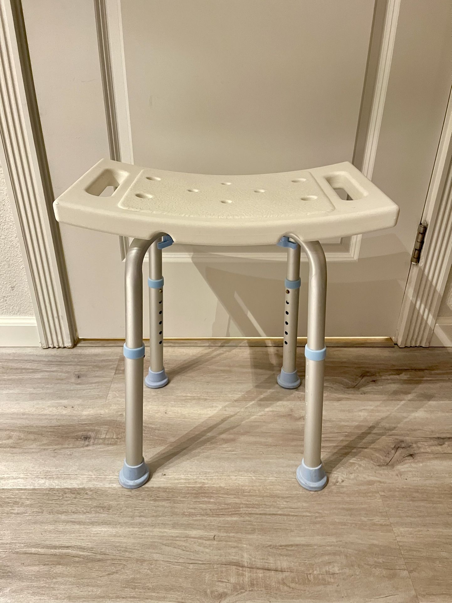 Adjustable Height Plastic Shower Chair Stool Bath Seat Bench