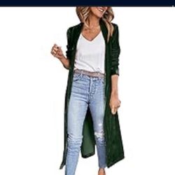 Open Front Long Cardigan