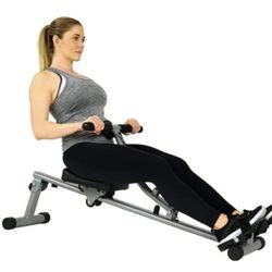 Sunny Health & Fitness Compact Adjustable Rowing Machine with 12 Levels of Resistance