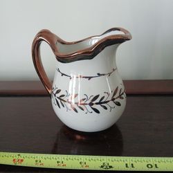 Cumbow copper luster creamer or small pitcher