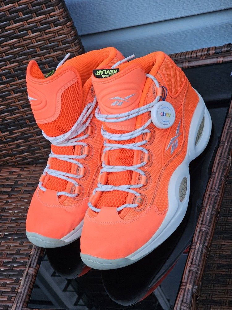 Reebok Question Mid "Only the Strong Survive" Built with Kevlar in men's size 11