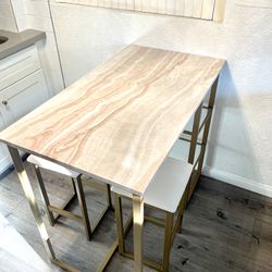 Dining Table With Bar Stools