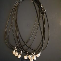 White Stone Necklaces 