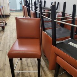 19 RED HIGH CHAIRS (NOT STOOL) AWESOME FOR HOME, OFFICE (HOME81)
