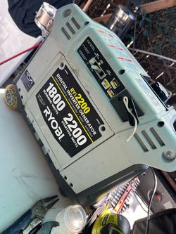 Ryobi RYi2200 Inverter needs carb cleaned Generatorprov2,200 starting watts and 1,800 running watts