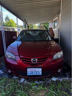 Red mazda toy car