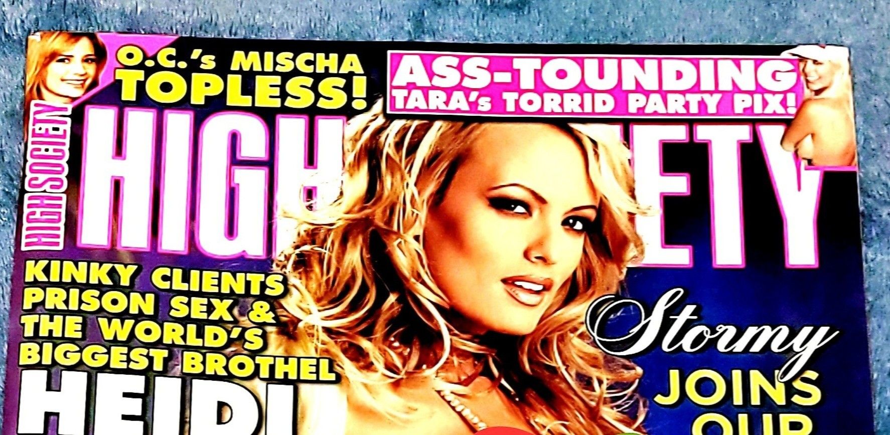 Vintage Collectable High Society Magazine Featuring Stormy Daniels