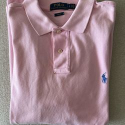 Polo Ralph Lauren Pink Polo Size Large Colared Shirt