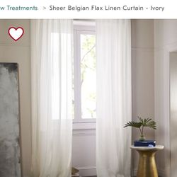 West Elm curtains