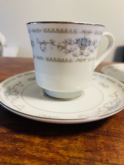 Vintage 1970’s Wade Fine Porcelain Diane Tea Cup & Saucer