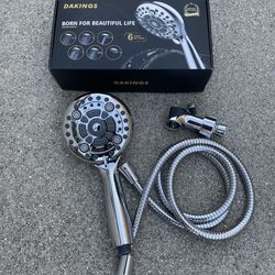 6 Spray Modes High Pressure Handheld Showerhead Set 