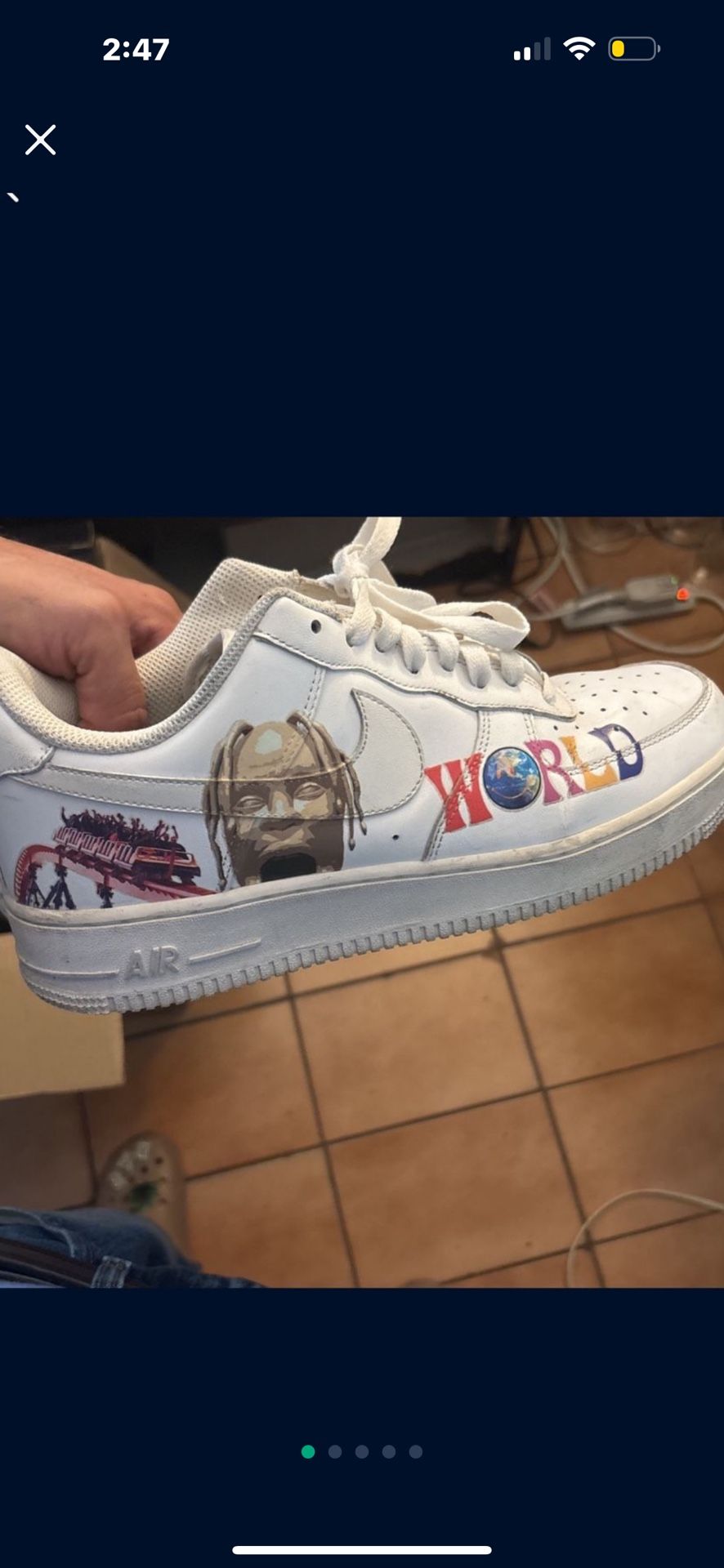Travis Scott Air Force 1s