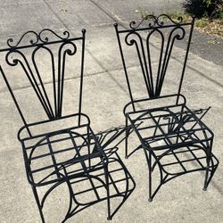 Vintage Wrought  Iron Chairs