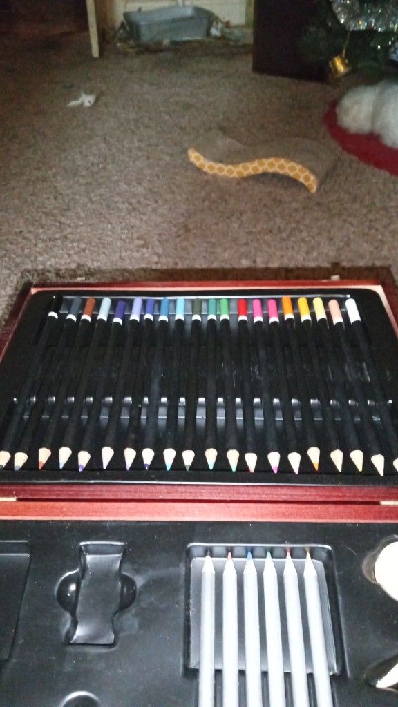 Artist Drawing Set. & Wood Box 