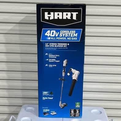 BRAND NEW Hart 40V String Trimmer (weed eater) & Leaf Blower - TOOLS ONLY 