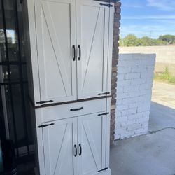 Farmhouse Kitchen Pantry Cabinet 