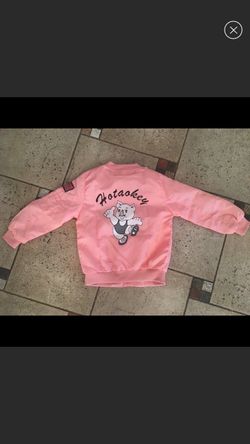 NWT pink piggie bomber jacket size 4T 5T