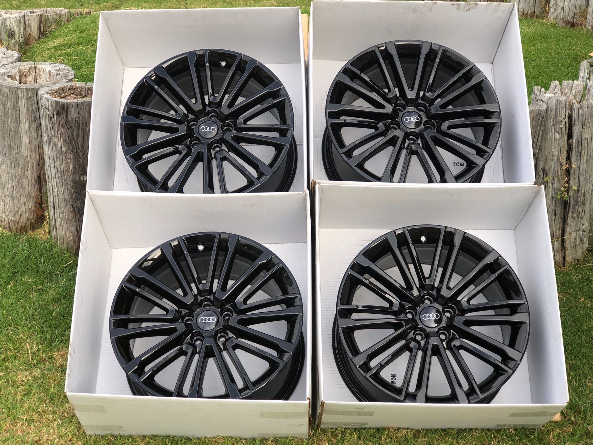 19” Audi S4 A4 Black OEM new wheels rims