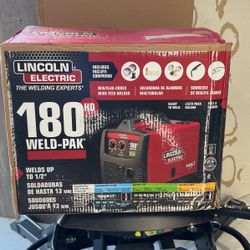 BRAND NEW! Lincoln 180 HD Weld-Pak MIG WELDER FLUX CORE OR GAS
