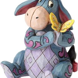 Winnie The Pooh Eeyore Holding Butterfly Miniature Figurine