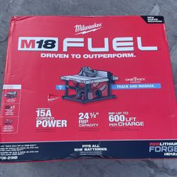 Milwaukee M18 FUEL ONE-KEY 18- volt Lithium-Ion Brushless Cordless 8-1/4 in. Table Saw Kit w/ 1x 12.0Ah Battery & Rapid Charger  $529 New