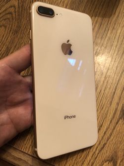 10/10 flawless Gold 64gb iPhone 8 Plus for AT&T Cricket Straight Talk and H2O Apple Warranty to 2019