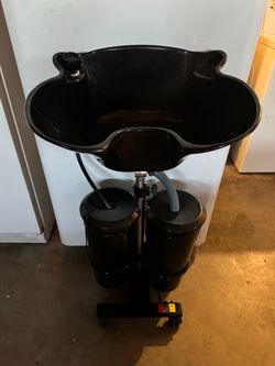 Portable Salon Shampoo Bowl on Wheels