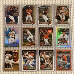Baltimore Orioles 12 Card Baseball Lot! Rookies, Prospects, Parallels, Short Prints, Variations & More!