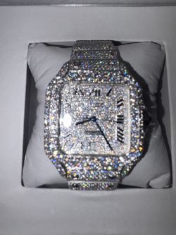 Vvs Iced Out Moissanite Watch