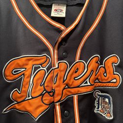 Vintage Retro Detroit Tigers Baseball Jersey Men’s Size XL