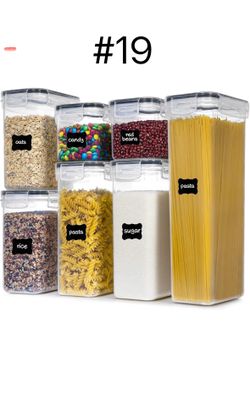 7 PCS BPA Free Kitchen Canisters （brand new)
