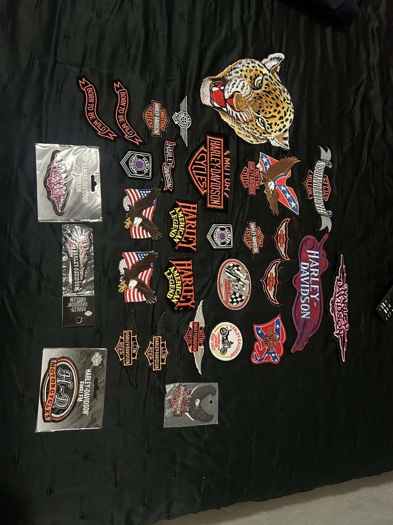 Authentic Harley Davidson Patches Brand New