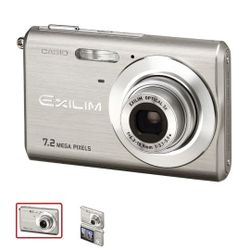 Casio Exilim Digital Camera With Charging Base And Battery