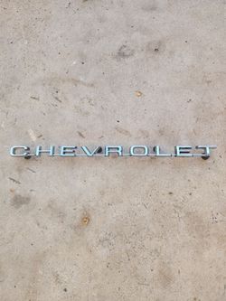 Chevrolet Chrome Letter Emblem Badge