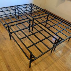 Full size bed frame and mattress