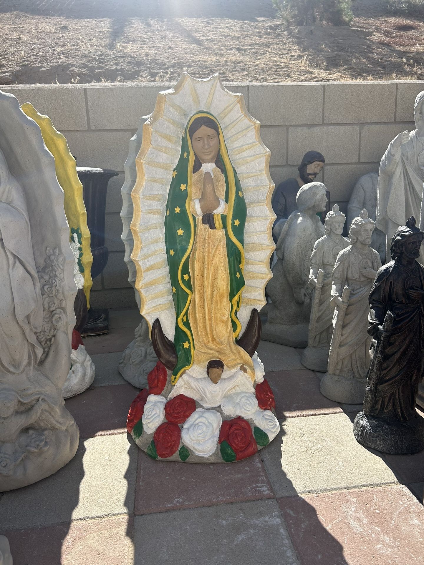 New Virgin Of Guadalupe Made Out Of Cement