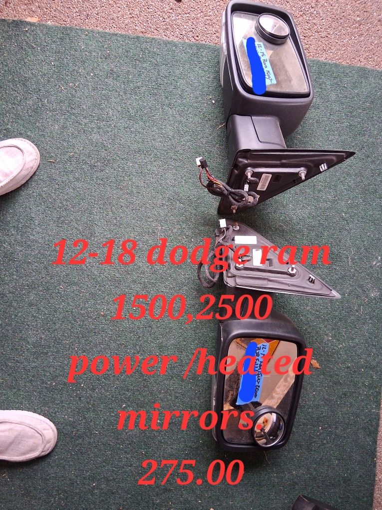 2012-2018 Dodge Ram 1(contact info removed) Power Mirrors