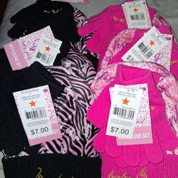 Girls Hats And Gloves New $5 Each Pick Up Only Justice 
