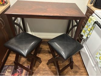Table with two barstools